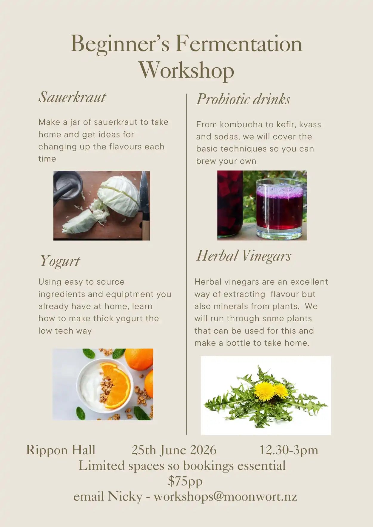 Fermentation Workshop @ Rippon Hall